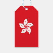 Flagge Hongkongs Geschenkanhänger (Vorderseite)