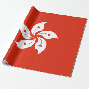 Flagge Hongkongs Geschenkpapier