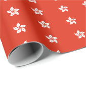 Flagge Hongkongs Geschenkpapier (Rolleneckpunkt)