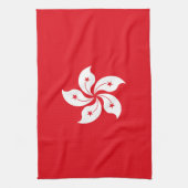 Flagge Hongkongs Geschirrtuch (Vertikal)