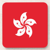 Flagge Hongkongs Getränkeuntersetzer (Vorderseite)