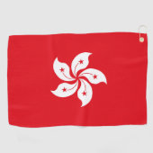 Flagge Hongkongs Golfhandtuch (Horizontal)