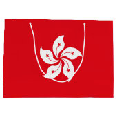 Flagge Hongkongs Große Geschenktüte (Rückseite)