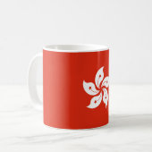 Flagge Hongkongs Kaffeetasse (Vorderseite Links)