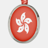Flagge Hongkongs Keramik Ornament (Links)