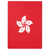 Flagge Hongkongs Klemmbrett (Rückseite)