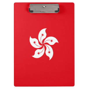 Flagge Hongkongs Klemmbrett