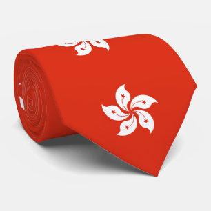 Flagge Hongkongs Krawatte