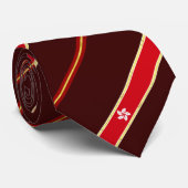 Flagge Hongkongs Krawatte (Gerollt)