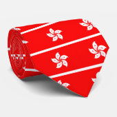 Flagge Hongkongs Krawatte (Gerollt)