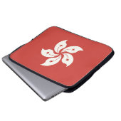 Flagge Hongkongs Laptopschutzhülle (Vorne Knopf)