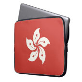 Flagge Hongkongs Laptopschutzhülle (Vorderseite Links)