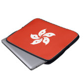 Flagge Hongkongs Laptopschutzhülle (Vorne Knopf)