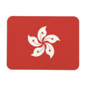 Flagge Hongkongs Magnet (Horizontal)