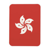 Flagge Hongkongs Magnet (Vertikal)
