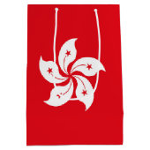 Flagge Hongkongs Mittlere Geschenktüte (Rückseite)