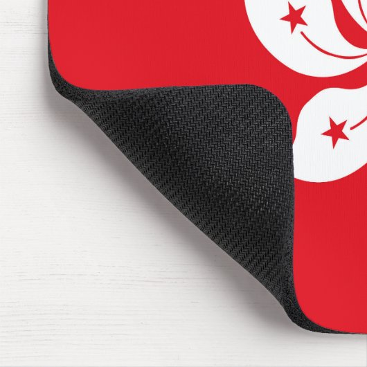 Flagge Hongkongs Mousepad (Ecke)