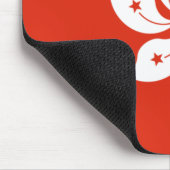 Flagge Hongkongs Mousepad (Ecke)