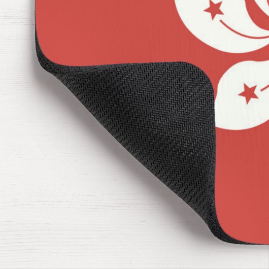 Flagge Hongkongs Mousepad (Ecke)