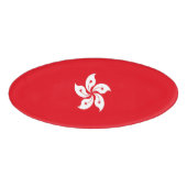 Flagge Hongkongs Namenschild (Vorderseite)
