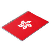 Flagge Hongkongs Notizblock (Linke Seite)