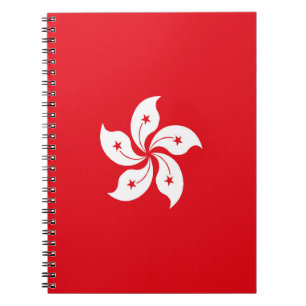 Flagge Hongkongs Notizblock
