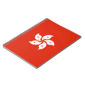Flagge Hongkongs Notizblock (Linke Seite)