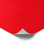 Flagge Hongkongs Poster (Ecke)