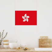 Flagge Hongkongs Poster (Küche)