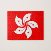 Flagge Hongkongs Puzzle (Horizontal)