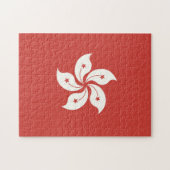 Flagge Hongkongs Puzzle (Horizontal)