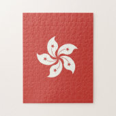 Flagge Hongkongs Puzzle (Vertikal)