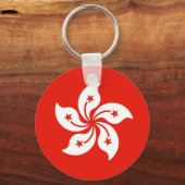 Flagge Hongkongs Schlüsselanhänger (Rückseite)