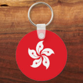 Flagge Hongkongs Schlüsselanhänger (Vorderseite)