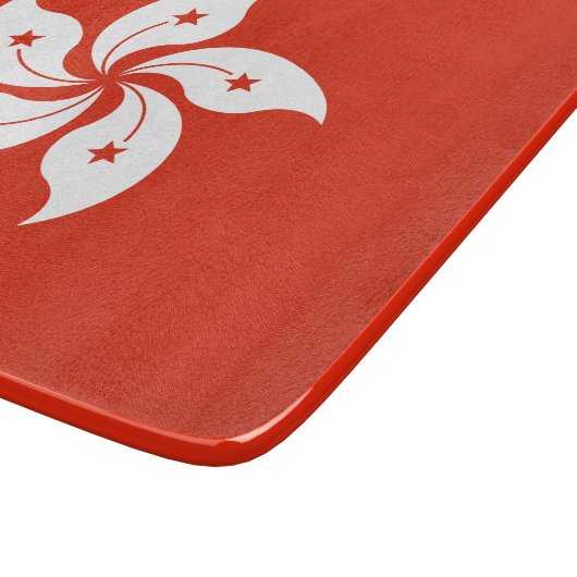 Flagge Hongkongs Schneidebrett (Ecke)