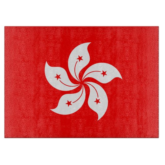 Flagge Hongkongs Schneidebrett (Vorderseite)