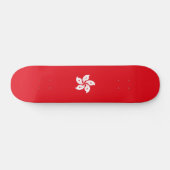 Flagge Hongkongs Skateboard (Horizontal)