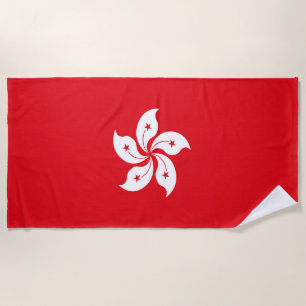 Flagge Hongkongs Strandtuch
