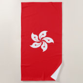 Flagge Hongkongs Strandtuch (Vorderseite)