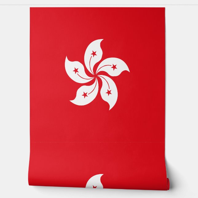 Flagge Hongkongs Tapete (Abrollen)