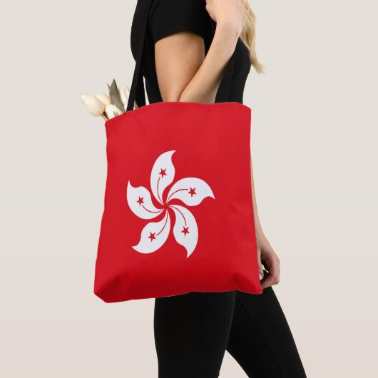 Flagge Hongkongs Tasche (Von Nahem)