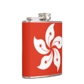 Flagge Hongkongs Vinyl Wrapped Flask Flachmann (Rechts)