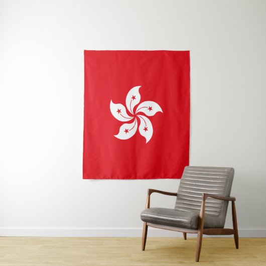 Flagge Hongkongs Wandteppich (Beispiel)