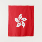 Flagge Hongkongs Wandteppich (Vorderseite)