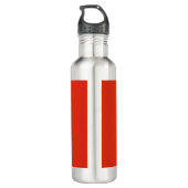 Flagge Hongkongs Wasserflasche aus Edelstahl Edelstahlflasche (Rückseite)
