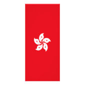 Flagge Hongkongs Werbekarte (Hinten)