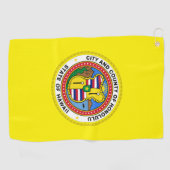 Flagge Honolulu (Hawaii) Golfhandtuch (Horizontal)