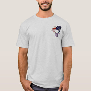 Flagge horse1, blaues Logo T-Shirt