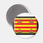 Flagge Ibiza Spanien Magnet (Vorderseite/Rückseite)