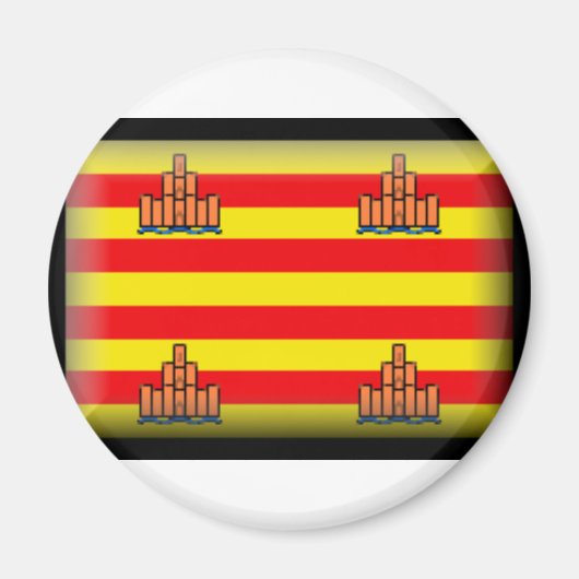 Flagge Ibiza Spanien Magnet (Vorne)